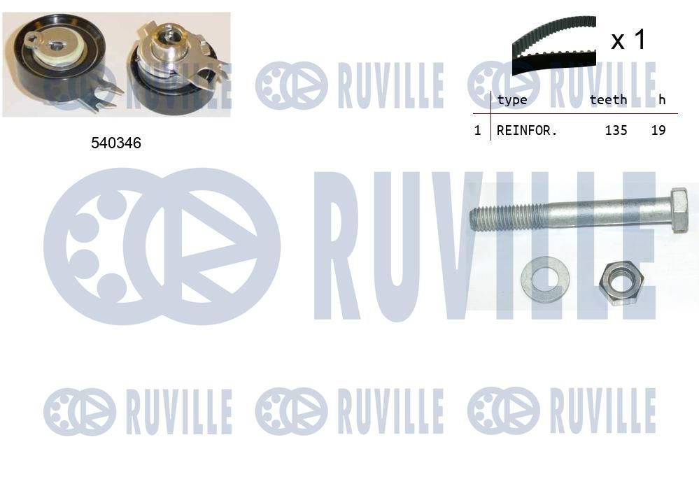 Комплект ременя ГРМ RUVILLE 550007 - zapix