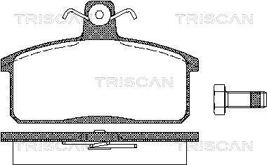 Гальмівні колодки дискові TRISCAN 811069013 - zapix