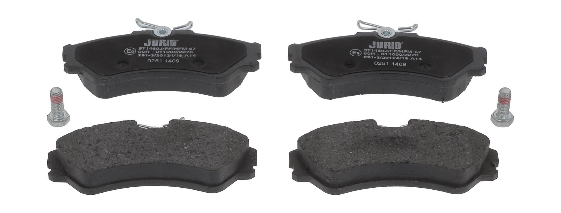 Гальмівні колодки дискові JURID 571460J - zapix