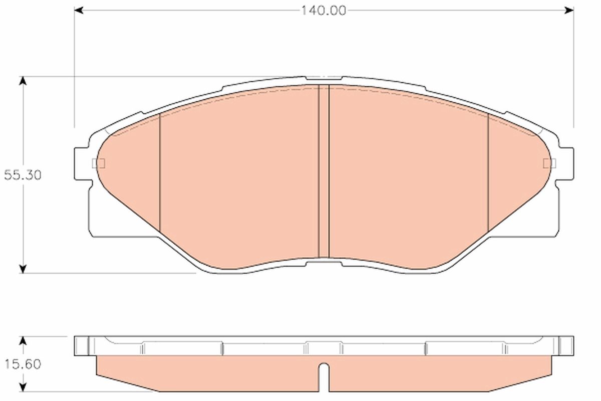Гальмівні колодки дискові TRW GDB3532 - zapix