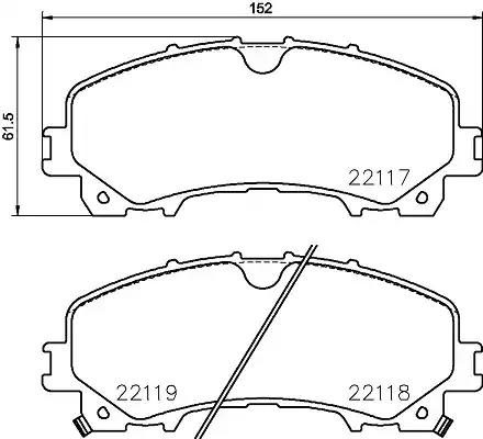 Гальмівні колодки дискові NISSHINBO NP2060 - zapix