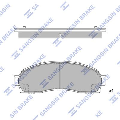 Тормозные колодки дисковые HI-Q SP1369