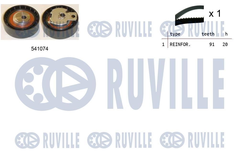 Комплект ременя ГРМ RUVILLE 550054 - zapix