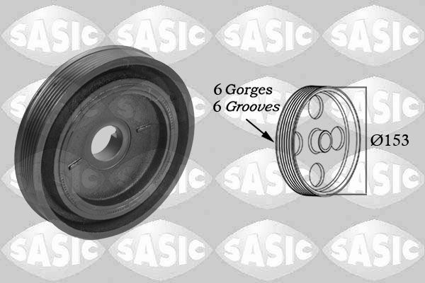 Шків колінвалу SASIC 2150023 - zapix