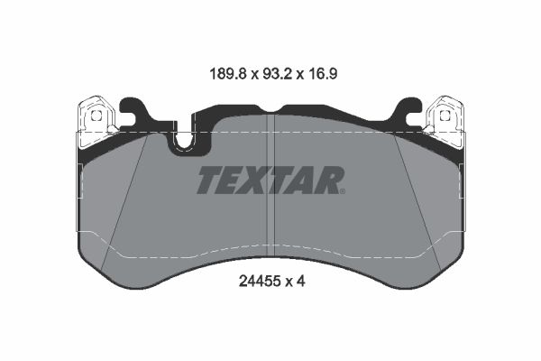 Гальмівні колодки дискові TEXTAR 2445505 - zapix