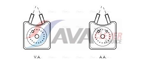 Оливний радіатор двигуна AVA QUALITY COOLING VN3147 - zapix