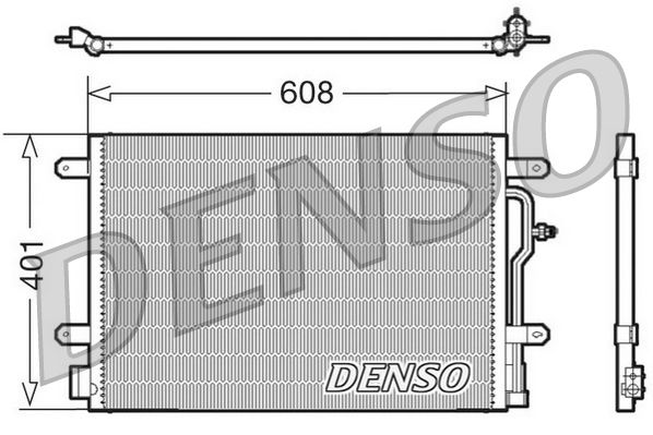 Радіатор кондиціонера DENSO DCN02011 - zapix