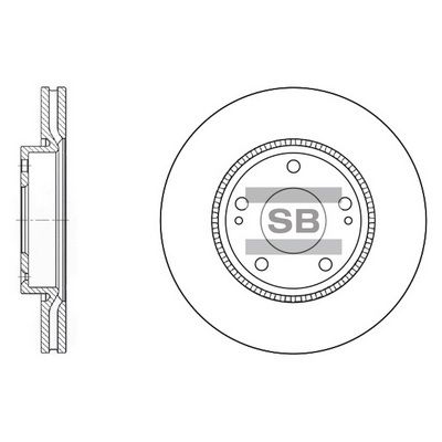 Гальмівний диск HI-Q SD1048 - zapix