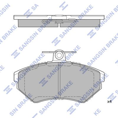 Гальмівні колодки дискові HI-Q SP1708