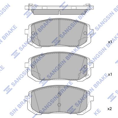 Гальмівні колодки дискові HI-Q SP4461 - zapix