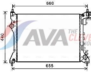 Радіатор охолодження двигуна AVA QUALITY COOLING ALA2117 - zapix