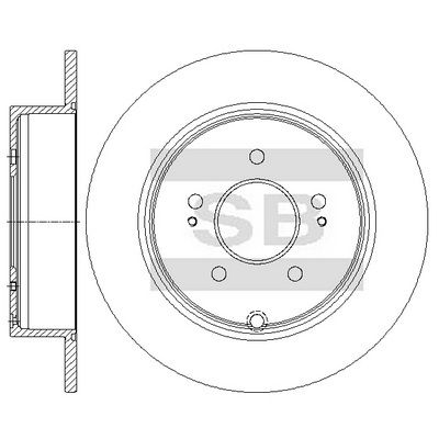 Гальмівний диск HI-Q SD4373 - zapix