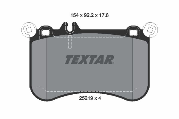 Гальмівні колодки дискові TEXTAR 2521901