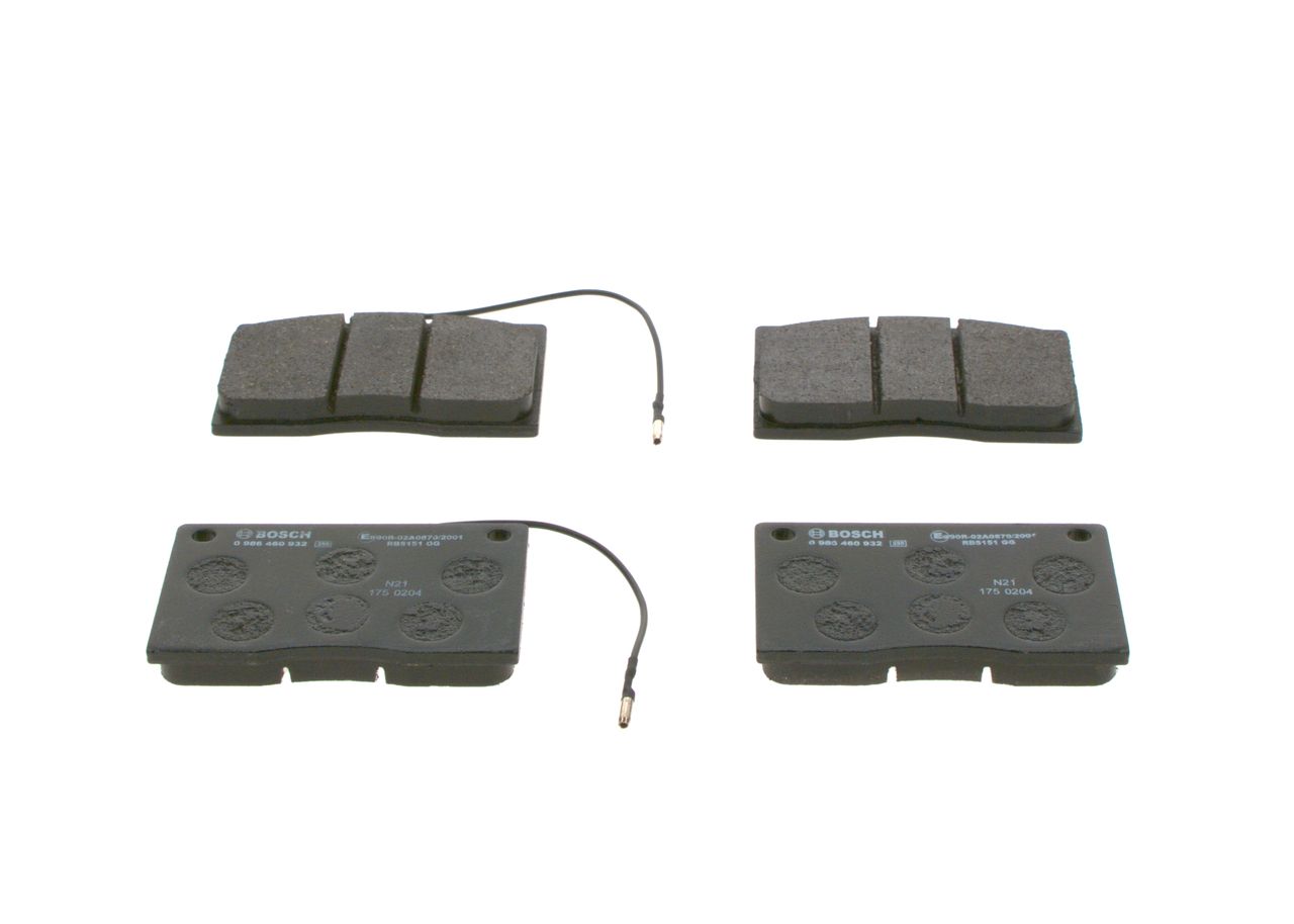 Гальмівні колодки дискові BOSCH 0986460932 - zapix