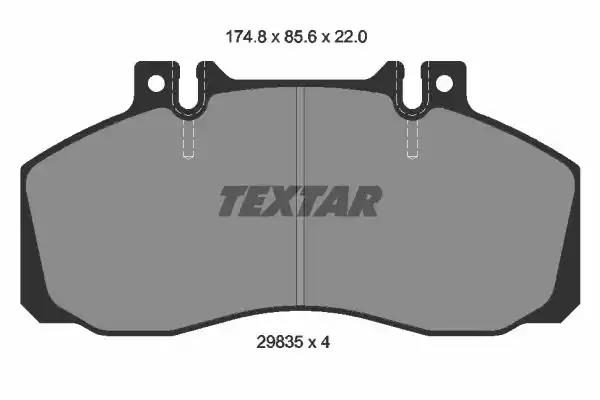 Гальмівні колодки дискові TEXTAR 2983506 - zapix
