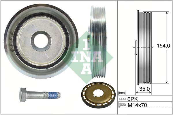 Шків колінвалу SCHAEFFLER INA 544011221 - zapix