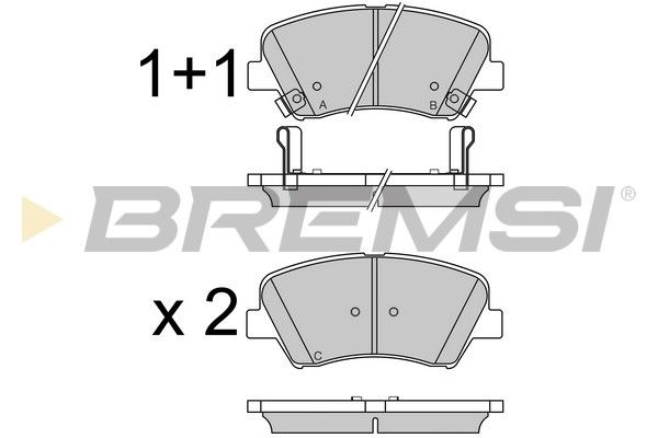 Тормозные колодки дисковые BREMSI BP3529