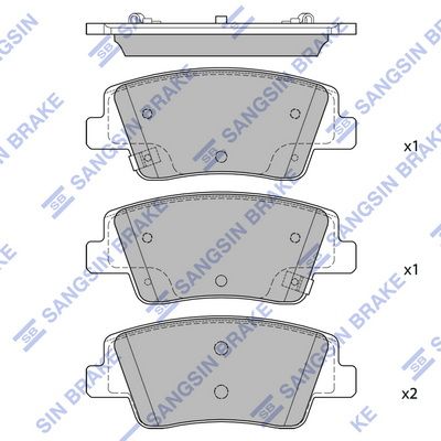Гальмівні колодки дискові HI-Q SP4511 - zapix