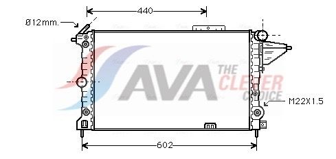 Радіатор охолодження двигуна AVA QUALITY COOLING OLA2120 - zapix