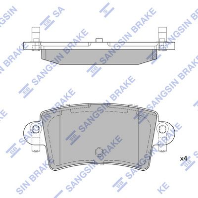 Тормозные колодки дисковые HI-Q SP1895
