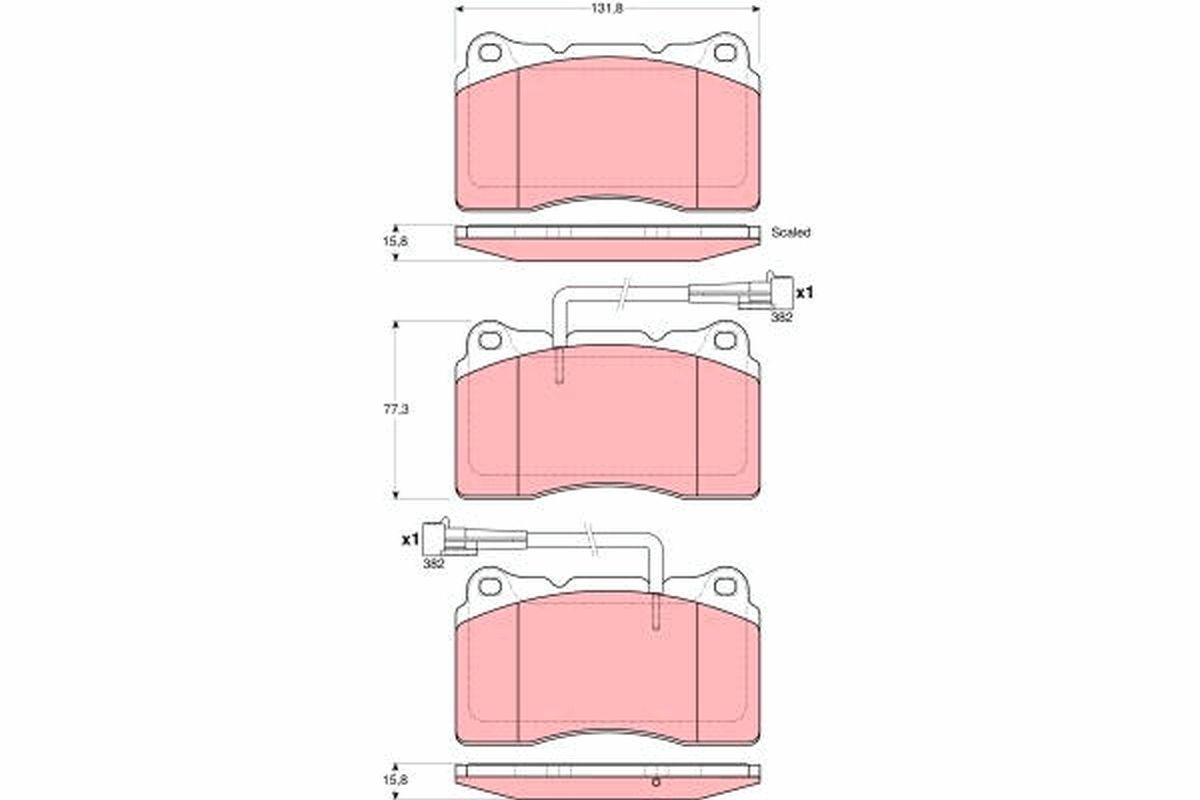Гальмівні колодки дискові TRW GDB1603 - zapix
