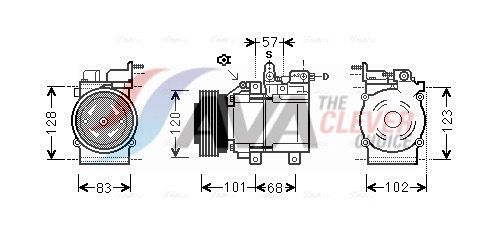 Компресор кондиціонера AVA QUALITY COOLING HYAK123 - zapix