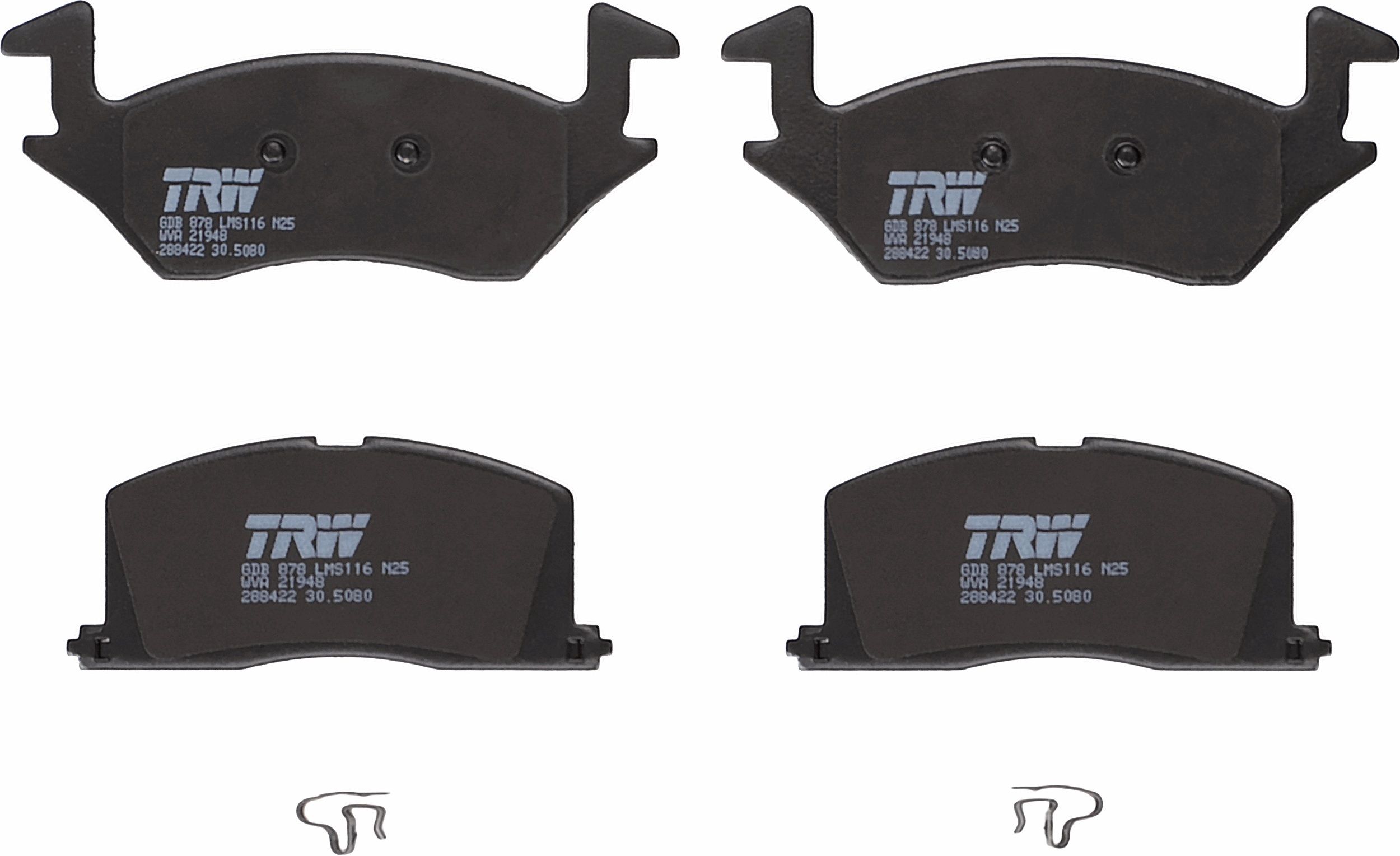 Гальмівні колодки дискові TRW GDB878 - zapix