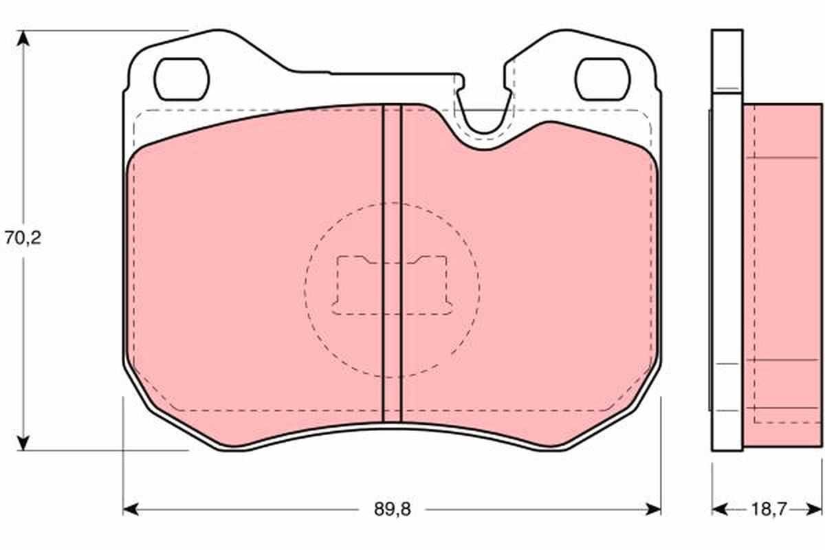 Гальмівні колодки дискові TRW GDB309 - zapix