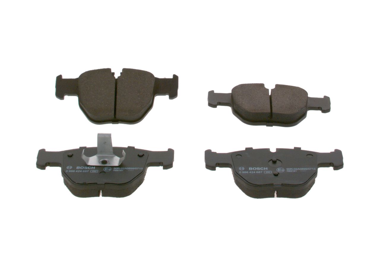 Гальмівні колодки дискові BOSCH 0986424687 - zapix