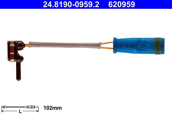 Датчик зносу гальмівних колодок ATE 24819009592 - zapix