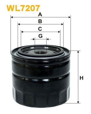 Масляный фильтр WIX FILTERS WL7207