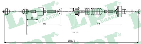 Тросик зчеплення LPR C0260C - zapix