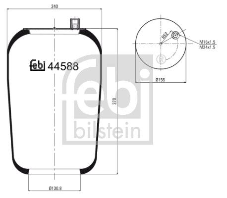 Пневматична підвіска FEBI BILSTEIN 44588 - zapix