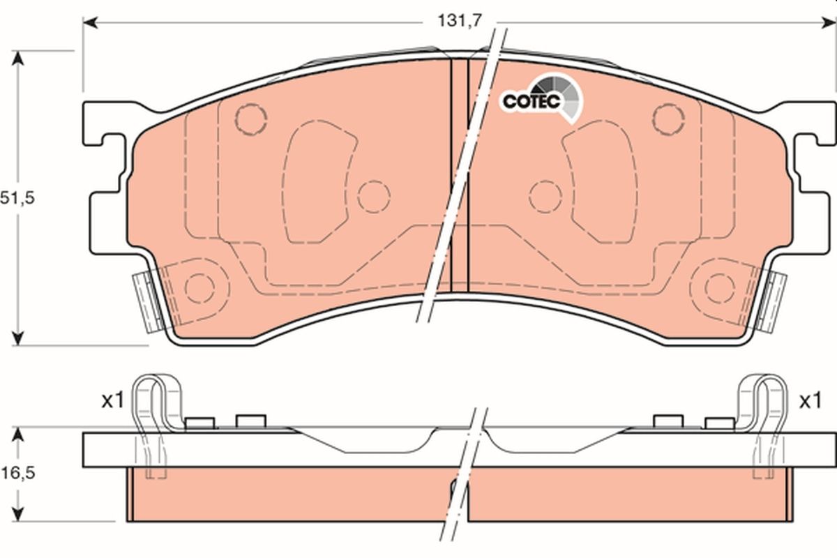 Гальмівні колодки дискові TRW GDB3192 - zapix