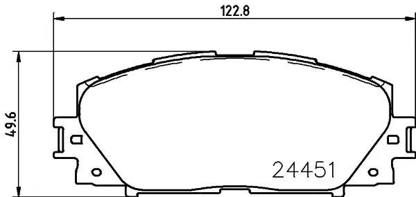 Гальмівні колодки дискові NISSHINBO NP1091 - zapix