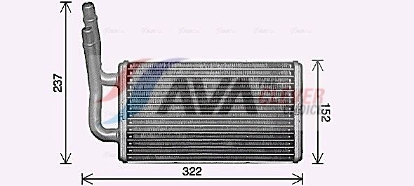 Радіатор пічки AVA QUALITY COOLING FD6661 - zapix