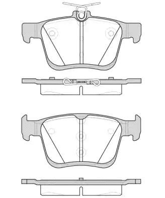 Гальмівні колодки дискові WOKING P1416300 - zapix