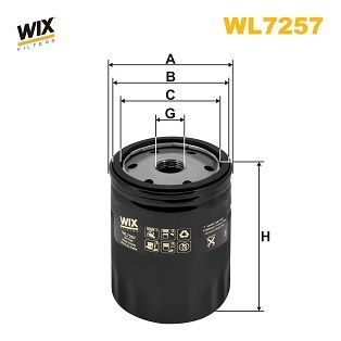 Оливний фільтр WIX FILTERS WL7257