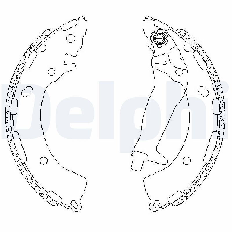 Гальмівні колодки ручника (барабанні) DELPHI LS2195 - zapix