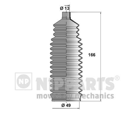 Пильник рульової рейки NIPPARTS J2840900 - zapix