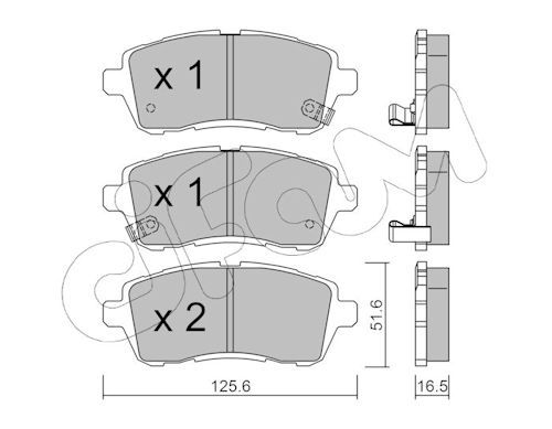 Гальмівні колодки дискові CIFAM 8227931 - zapix