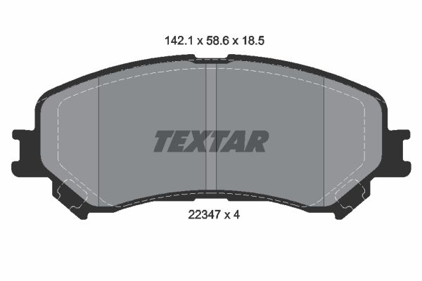 Гальмівні колодки дискові TEXTAR 2234701 - zapix
