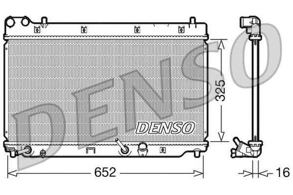 Радіатор охолодження двигуна DENSO DRM40014 - zapix
