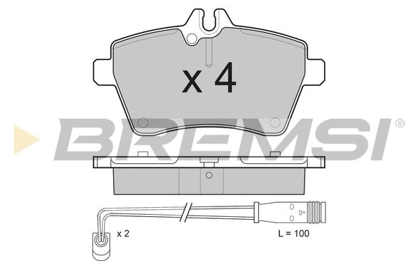 Гальмівні колодки дискові BREMSI BP3189 - zapix