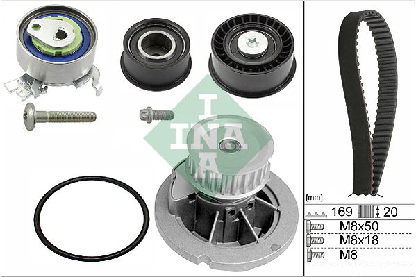Комплект ременя ГРМ SCHAEFFLER INA 530007832 - zapix