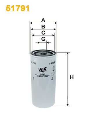 Оливний фільтр WIX FILTERS 51791