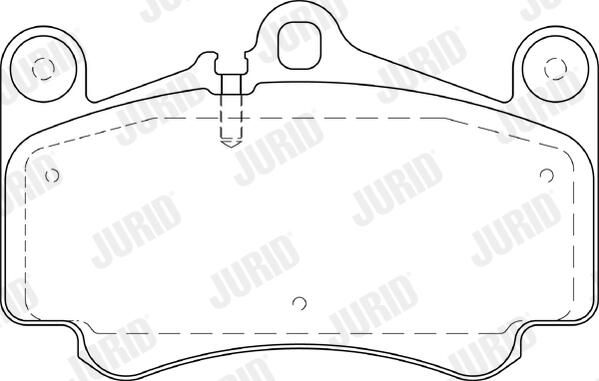 Гальмівні колодки дискові JURID 573645J - zapix