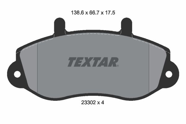 Гальмівні колодки дискові TEXTAR 2330201 - zapix