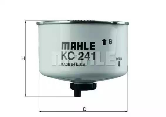Паливний фільтр MAHLE KC241D - zapix