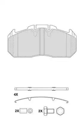 Гальмівні колодки дискові BERAL 2915630004145684 - zapix